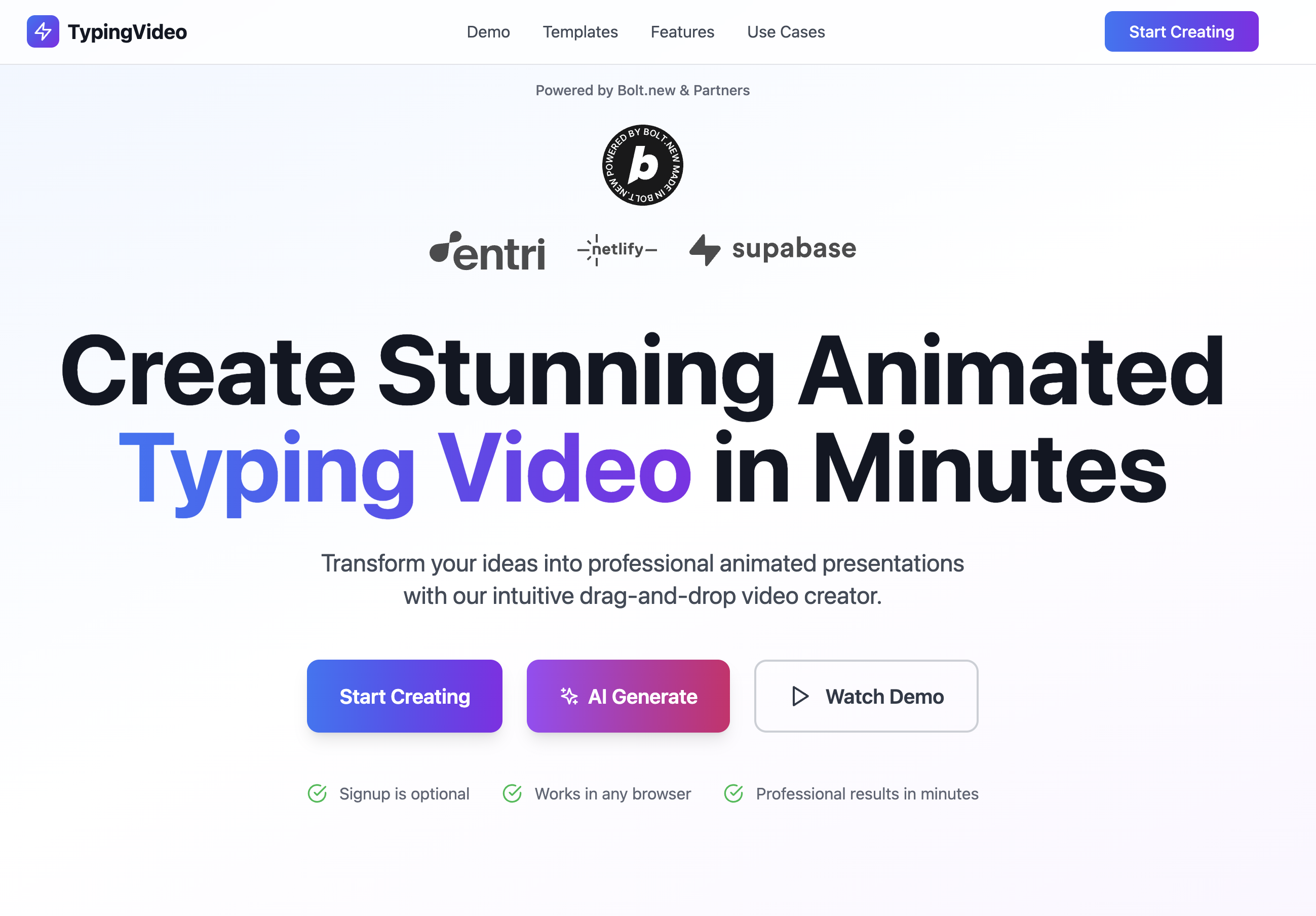 Typist Slideshow TypingVideo - Video Slide Creator